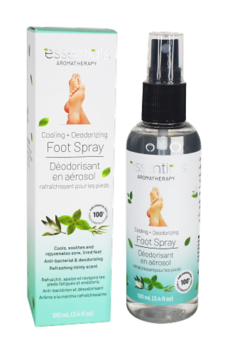 Relaxus Essential Aromatherapy Cooling + Deodorizing Foot Spray Perspective: front