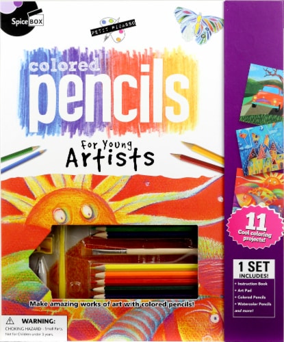 Spice Box Colored Pencils For Young Artists Kit Perspective: front