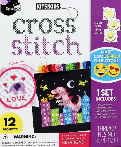SpiceBox™ Kits for Kids Cross Stitch Perspective: front