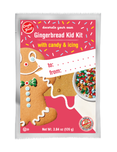 Create A Treat® Decorate Your Own Gingerbread Kid Kit Perspective: front