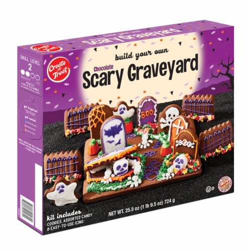 Create A Treat Scary Graveyard Halloween Chocolate Kit Perspective: front