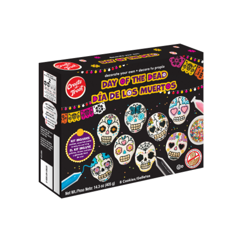 Create A Treat™ Decorate Your Own Day of The Dead Cookie Kit Perspective: front
