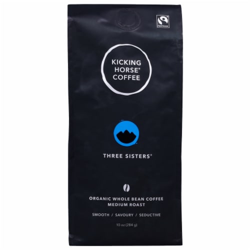 Kicking Horse® Coffee Three Sisters® Medium Roast Organic Whole Bean Coffee Perspective: front