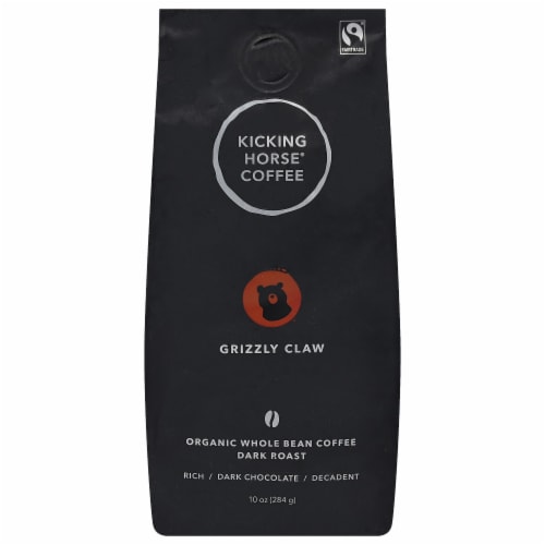 Kicking Horse Coffee Grizzly Claw Whole Bean Coffee Perspective: front
