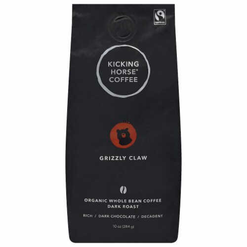 Kicking Horse® Coffee Grizzly Claw Dark Roast Organic Whole Bean Coffee Perspective: front