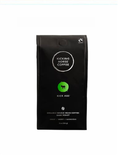 Kicking Horse Coffee Kick Ass Whole Bean Coffee Perspective: front