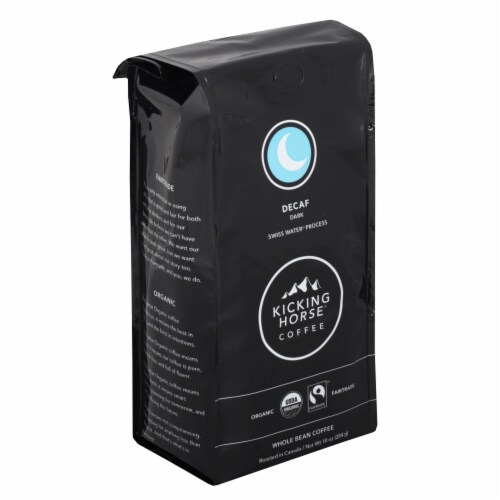 Kicking Horse® Coffee Organic Decaf Dark Roast Whole Bean Perspective: front