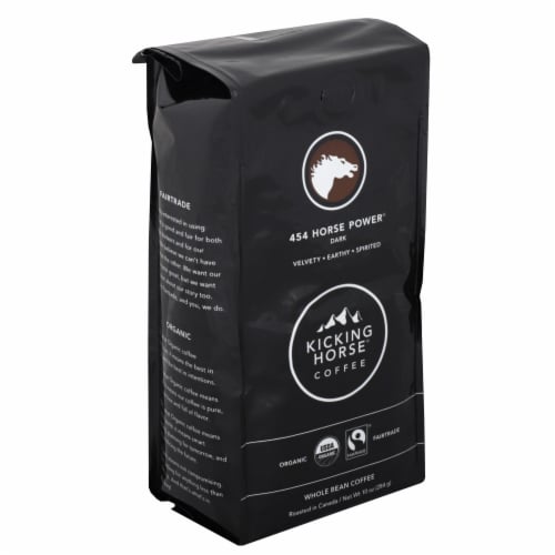 Kicking Horse Coffee 454 Horse Power Whole Bean Coffee Perspective: front