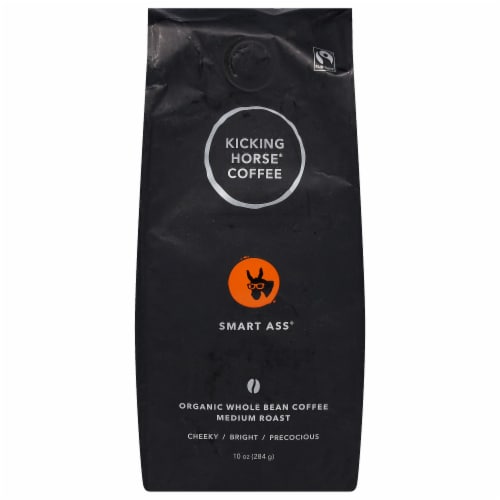Kicking Horse® Coffee Organic Medium Roast Whole Bean Smart Ass Perspective: front