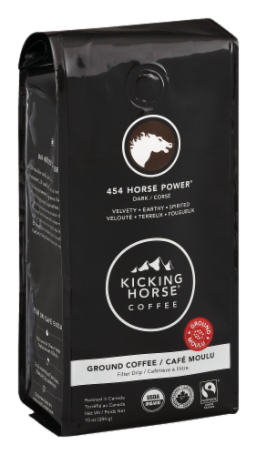 Kicking Horse Coffee 454 Horse Power Ground Coffee Perspective: front