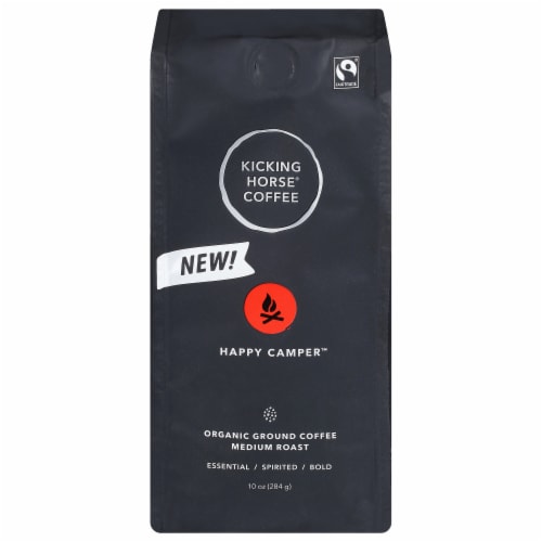 Kicking Horse® Coffee Happy Camper Ground Coffee Perspective: front
