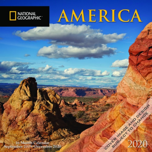 BrownTrout 2020 National Geographic America 16-Month Mini Wall Calendar 