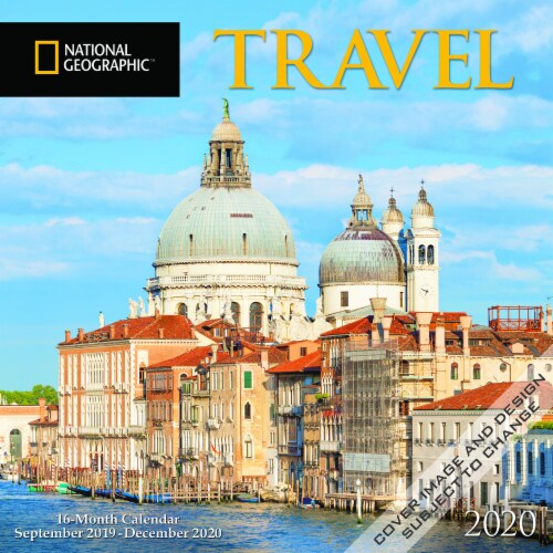 2020 National Geographic Travel 16-Month Wall Calendar by BrownTrout Perspective: front