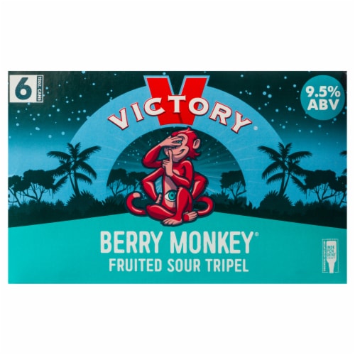 Victory Berry Monkey Fruited Sour Tripel Beer Perspective: front