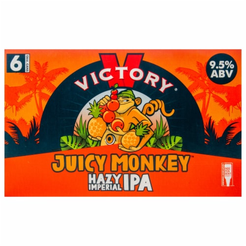 Victory Brewing Company® Juicy Monkey Hazy Imperial IPA Perspective: front