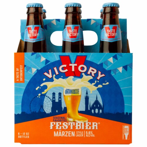Victory® Brewing Company Festbier® Marzen Style Lager Perspective: front