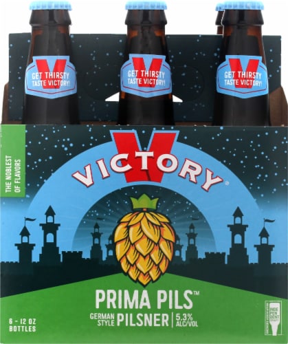 Victory Brewing Company Prima Pils Beer Perspective: front