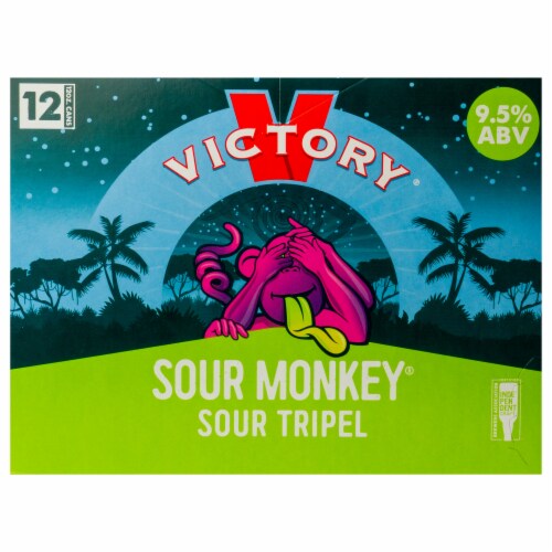 Victory® Brewing Company Sour Monkey® Sour Tripel Perspective: front