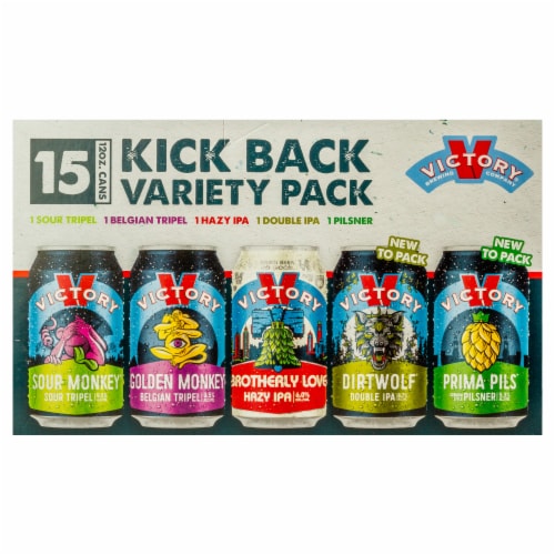 Victory® Brewing Company Kick Back Craft Beer Variety Pack Perspective: front