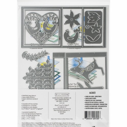 Sizzix 663603 Thinlits Dies by Lynda Kanase  Card In A Box, Christmas