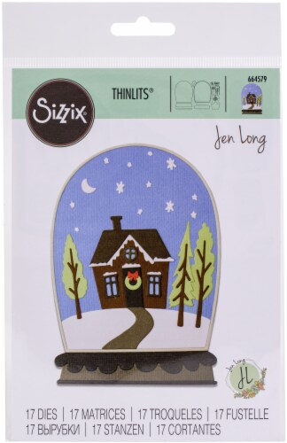 Sizzix Thinlits Dies By Jen Long 17/Pkg-Bell Jar Diorama Perspective: front
