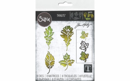 Sizzix THoltz Thinlits Die Leaf Print Perspective: front