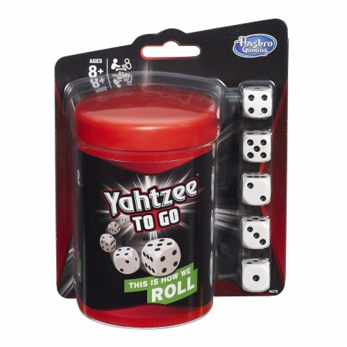 Hasbro Yahtzee to Go Game Perspective: front