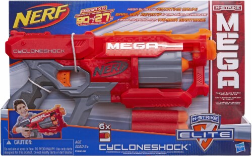 NERF MEGA CycloneShock, including Blasterparts Tuning Pack with