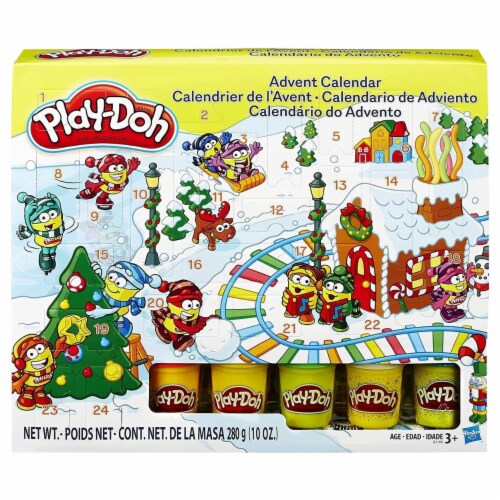 PlayDoh Christmas Advent Calendar 5ct Cans Holiday Modeling Toy Winter