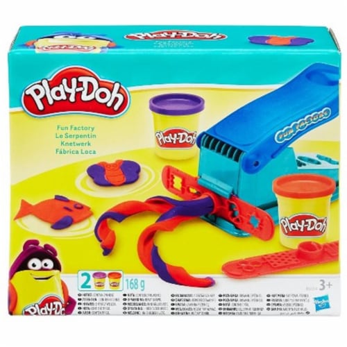 Hasbro HSBB5554 Play Doh-Play-Doh Fun Factory 4 oz, Pack of 3 Perspective: front