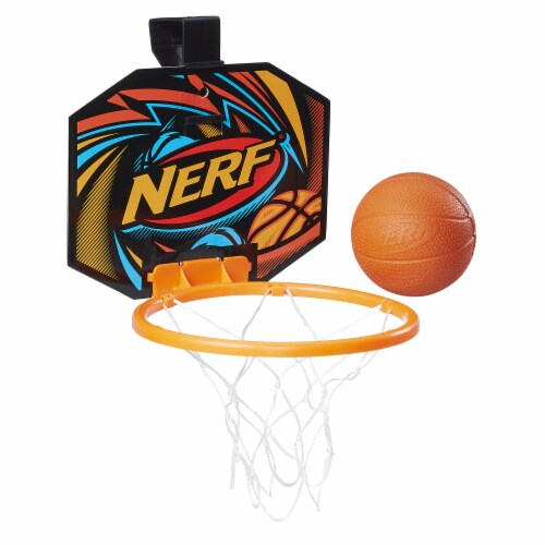 nerf sports nerfoop basketball net and ball set