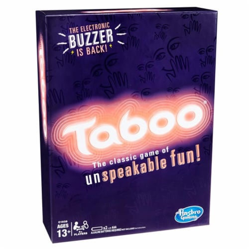 Hasbro Taboo Game Perspective: front
