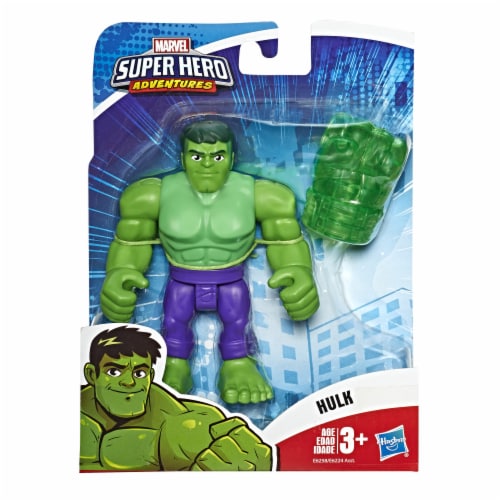 Hasbro Marvel Super Hero Adventures Hulk Action Figure Perspective: front
