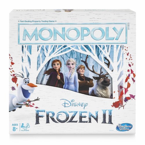 Hasbro Frozen 2 Monopoly® Board Game Perspective: front
