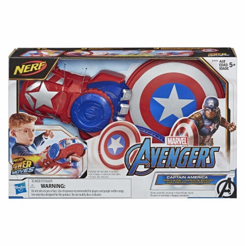 Nerf Power Moves Marvel Avengers Captain America Shield Sling 1 Ct King Soopers