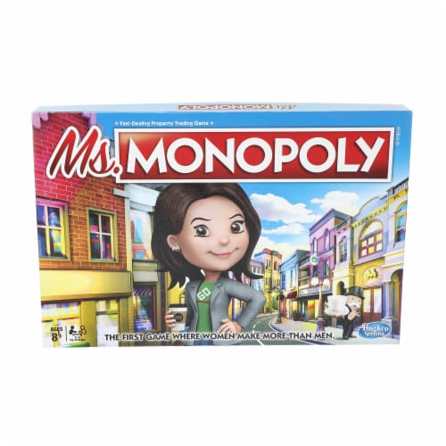 Hasbro Ms. Monopoly Board Game Perspective: front