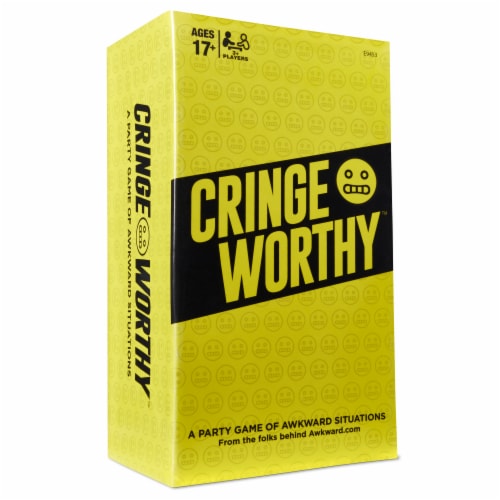 Hasbro Cringeworthy Adult Party Card Game Perspective: front