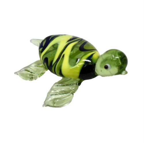 LS Arts MA-121 Milano Art Glass Animals With Sea Turtle Figurine - Set of  2, 1 - Kroger