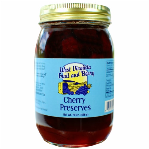 West Virginia Fruit and Berry Cherry Preserves Perspective: front