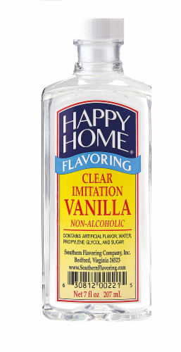Happy Home Clear Imitation Vanilla Extract Perspective: front