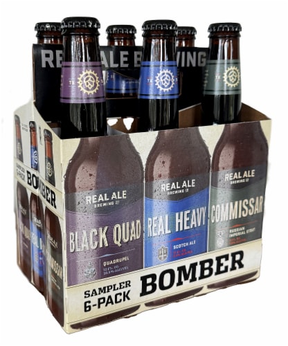 Real Ale Bomber Sampler Craft Beer Bottles Perspective: front
