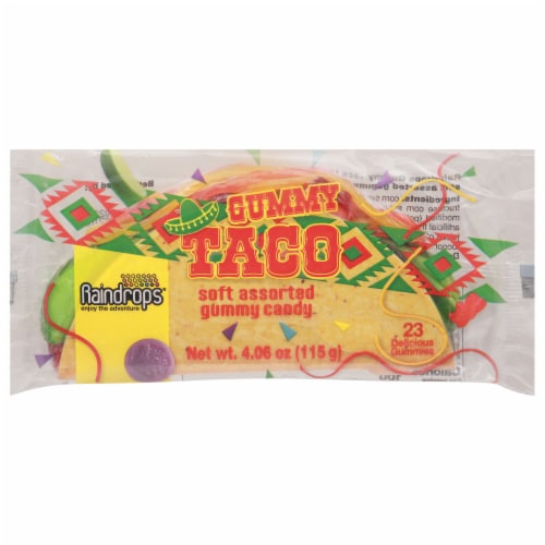 Raindrops® Gummy Taco Perspective: front
