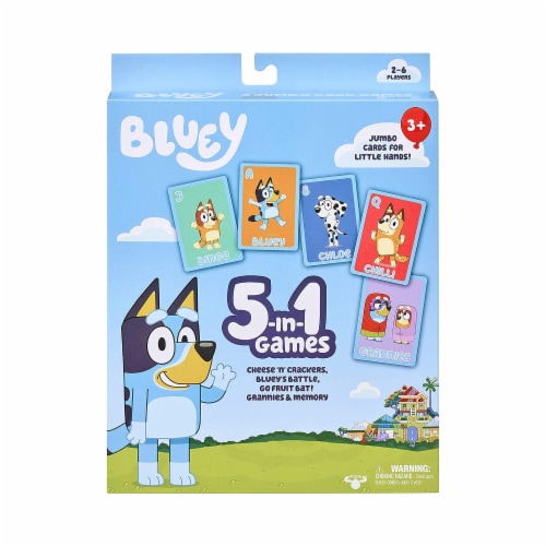 Moose Games Bluey 5-in01 Card Games Perspective: front