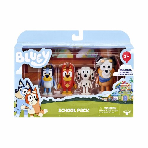 Bluey S5 Story Stater School Pack 4 Pack Figure Perspective: front