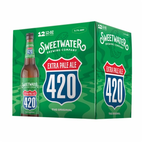 SweetWater Brewing Co. 420 Extra Pale Ale Perspective: front