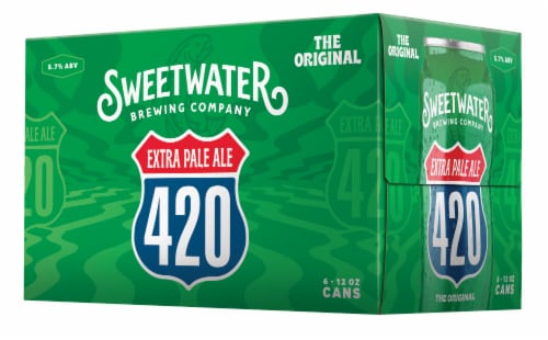 SweetWater Brewing Co. 420 Extra Pale Ale Perspective: front