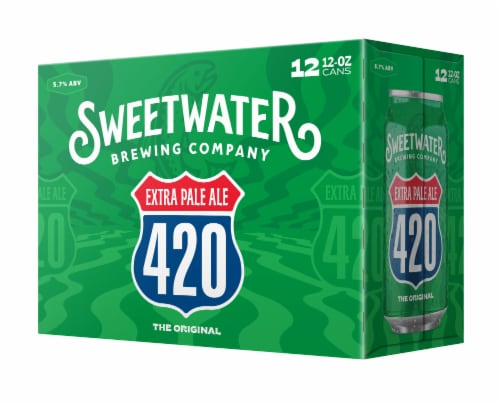 SweetWater Brewing Company 420 12 Pack 12oz Cans Perspective: front