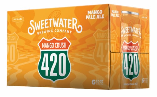SweetWater Brewing Co. Mango Crush 420 Mango Pale Ale Perspective: front
