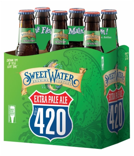 Sweet Water Brewing Co. 420 Extra Pale Ale Perspective: front