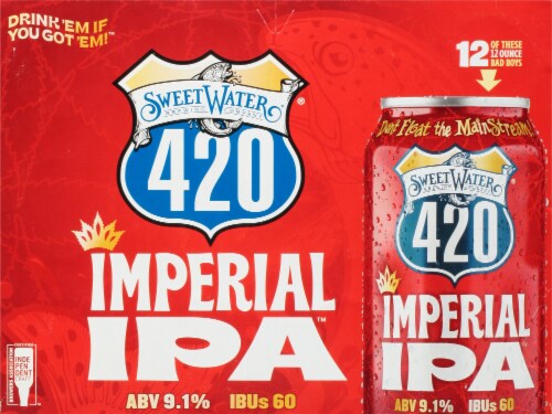 SweetWater Brewing Co.® 420 Imperial IPA Perspective: front